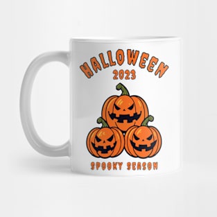 Halloween 2023 Spooky Season Pumpkin Jack O Lantern Festive Design Mug